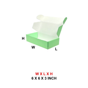 6 X 6 X 3 3PLY COLOR MAILER BOX