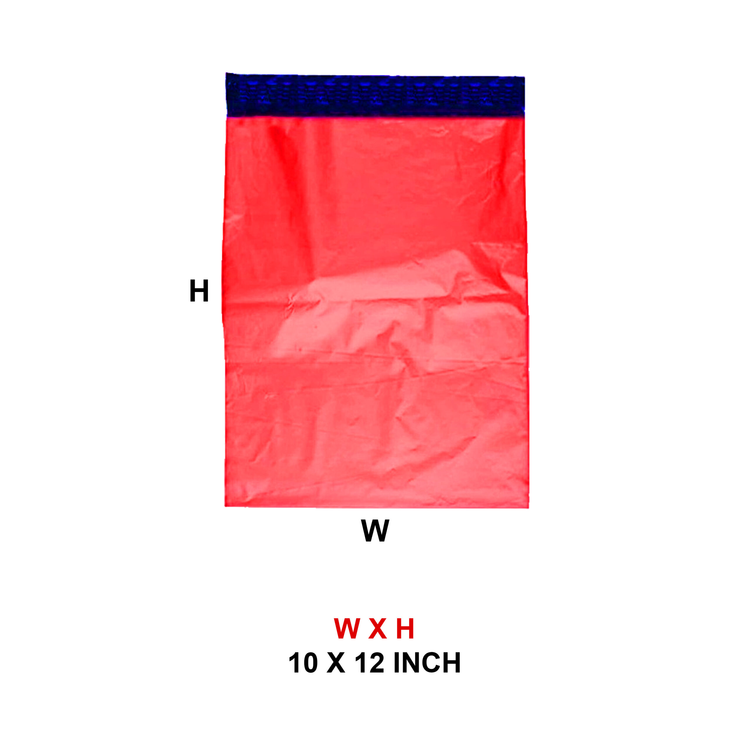 10 X 12 PLAIN RED COURIER SHIPPING BAG