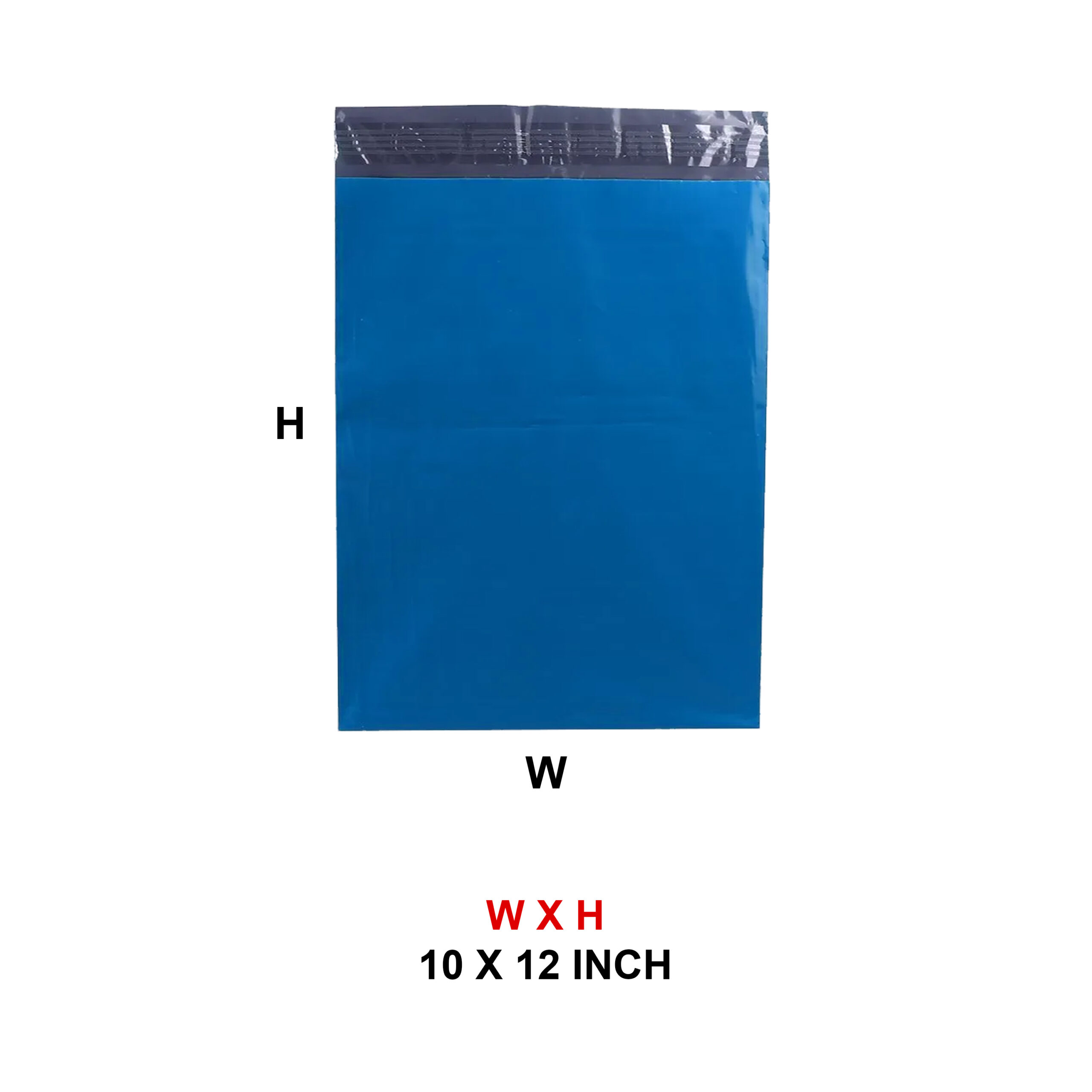 10 X 12 PLAIN DARK BLUE COURIER SHIPPING BAG