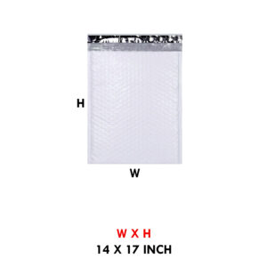 14 X 17 INCH PLAIN WHITE BUBBLE BAG WITH POD