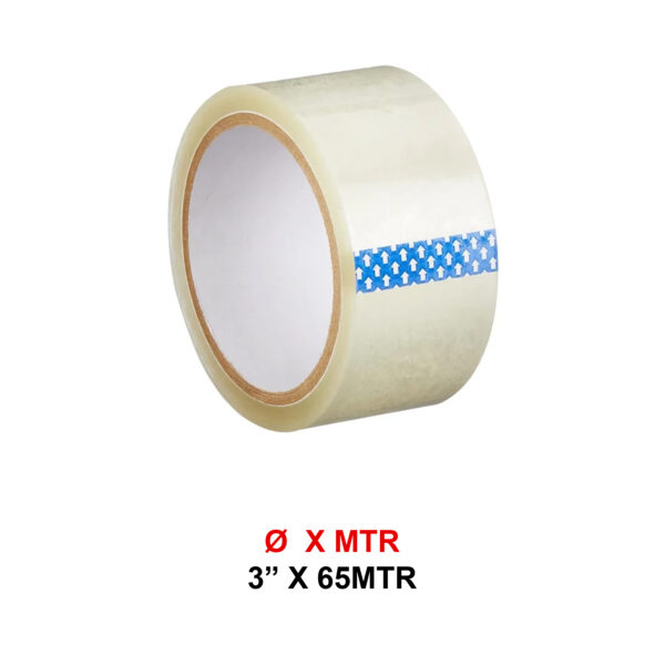 3" INCH 65 MTR TRANSPARENT TAPE