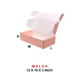 12 X 10 X 3 3PLY COLOR MAILER BOX