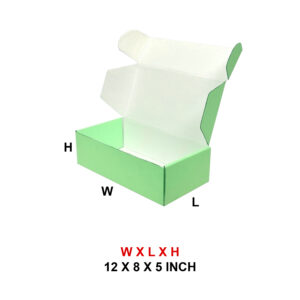 12 X 8 X 5 3PLY COLOR MAILER BOX