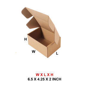 6.5 X 4.25 X 2 3PLY COLOR MAILER BOX