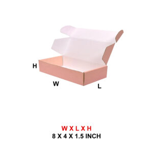 8 X 4 X 1.5 3PLY COLOR MAILER BOX