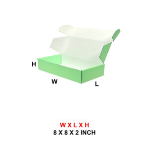 8 X 8 X 2 3PLY COLOR MAILER BOX
