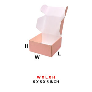 5 X 5 X 5 3PLY COLOR MAILER BOX