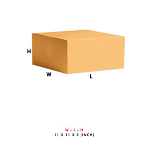 3PLY 11X5X5 INCH CORRUGATED BOX