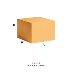 3PLY 9X5X5 INCH CORRUGATED BOX