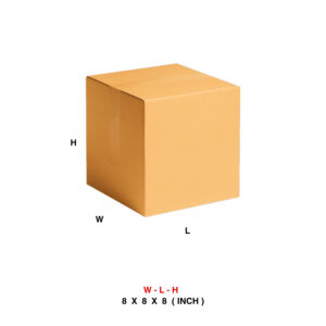 8 X 8 X 8 CORRUGATED 3PLY BOX