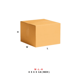 8 X 6 X 4.8 CORRUGATED 3PLY BOX