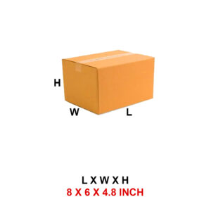 3 Ply 8 x 6 x 4.8 Inch -  Corrugated 3 Ply Box