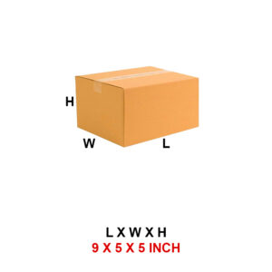 3 Ply 9 x 5 x 5 Inch -  Corrugated Box