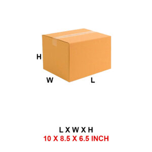 3 Ply 10 x 8.50 x 6.50 Inch -  Corrugated Box