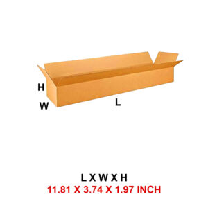 3 Ply 11.81 x 3.74 x 1.97 Inch -  Corrugated Box