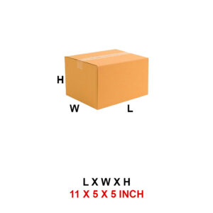 3 Ply 11 x 5 x 5 Inch -  Corrugated Box