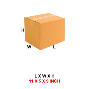 3 Ply 11 x 5 x 9 Inch -  Corrugated Box