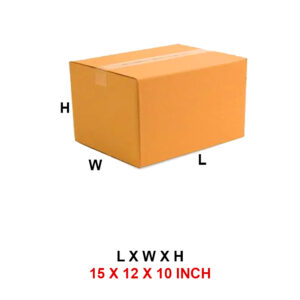 3 Ply 15 x 12 x 10 Inch -  Corrugated Box
