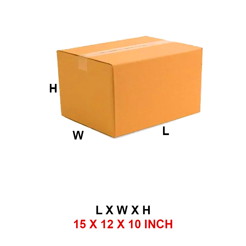 3 Ply 15 x 12 x 10 Inch –  Corrugated Box