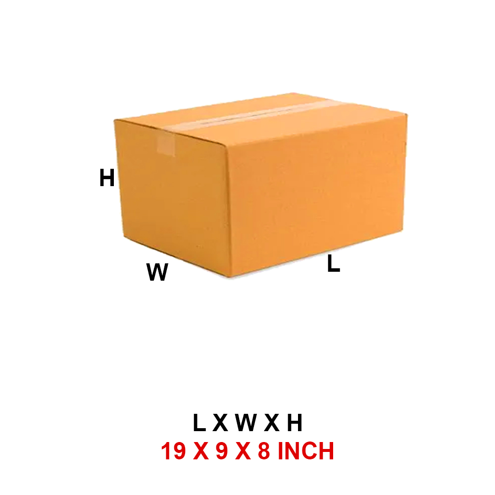 3 Ply 19 x 9 x 8 Inch –  Corrugated Box