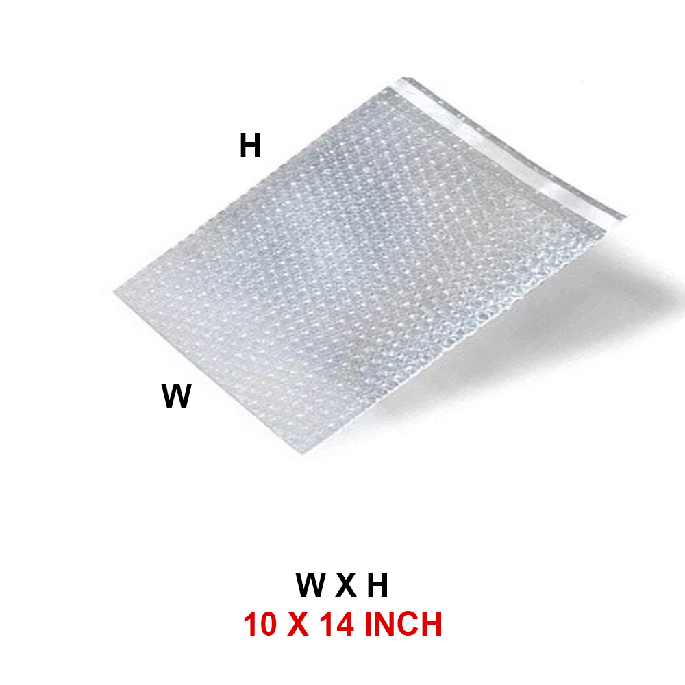 10 x 14 Inch – Transparent Bubble Bag – Protective Packaging Pouch
