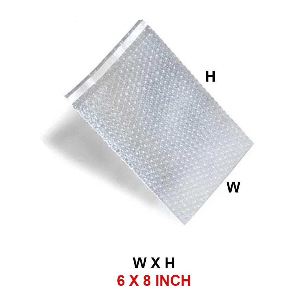 6 x 8 Inch – Transparent Bubble Bag – Protective Packaging Pouch