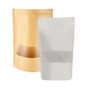 Kraft Paper Standup Pouches With Window