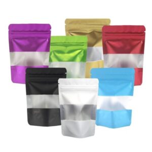 100 x 180 x 60 mm - Standup Pouches With Rectangle Window