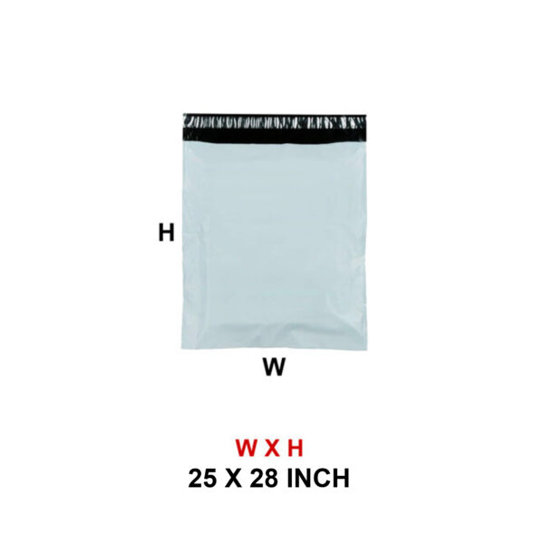 25 x 28 Inch Plain Courier Shipping Bag - Water & Tamper Proof for E-commerce Packaging