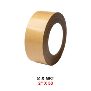 Kraft Paper Tape - 2 Inch x 50 Mtr - Eco-Friendly Self-Adhesive Brown Tape for Packaging - 1 Pcs
