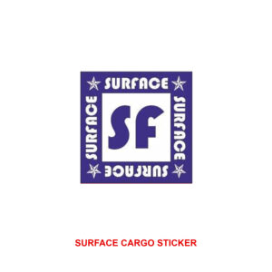 "SURFACE" Stickers - Adhesive Stickers for Surface Shipment - 100 Pcs