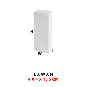 4 x 4 x 15.5 cm - White Paper Premium Box for Gifts & Small Products Packaging