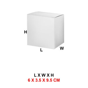 6 x 3.5 x 9.5 cm - White Paper Premium Box for Gifts & Small Products Packaging