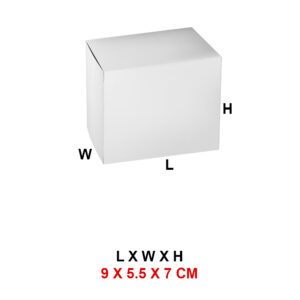 9 x 5.5 x 7 cm - White Paper Premium Box for Gifts & Small Products Packaging