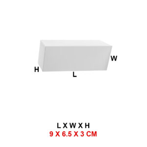 9 x 6.5 x 3 cm - White Paper Premium Box for Gifts & Small Products Packaging