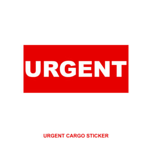 "URGENT" Stickers - Adhesive Labels for Priority Shipping - 100 Pcs