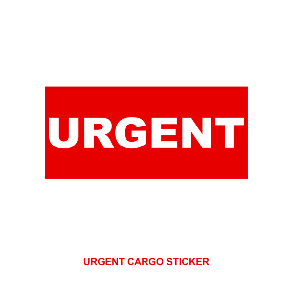 "URGENT" Stickers - Adhesive Labels for Priority Shipping - 100 Pcs