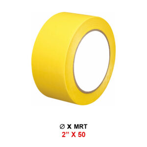 Yellow Tape - 2 Inch x 50 Mtr - High Visibility for Packaging & Safety - 1 Pcs