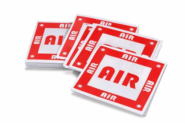 AIR stickers for air freight, cargo, and courier shipment identification