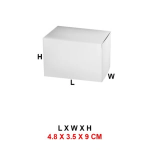 4.8 x 3.5 x 9 cm - White Paper Premium Box for Gifts & Small Products Packaging