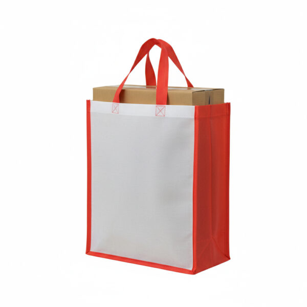 Non-Woven Tote Bags 12x15x5 Inch | Heavy Duty 120 GSM | Premium Reusable Grocery & Shopping Bag Bulk - Image 2