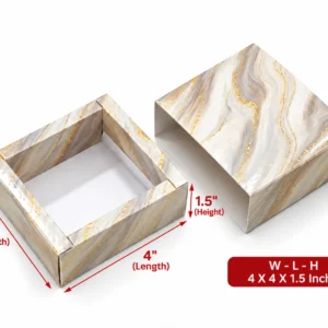 Marble Slider Box 4x4x1.5 Inch | Premium Gift Box in Pune, Maharashtra