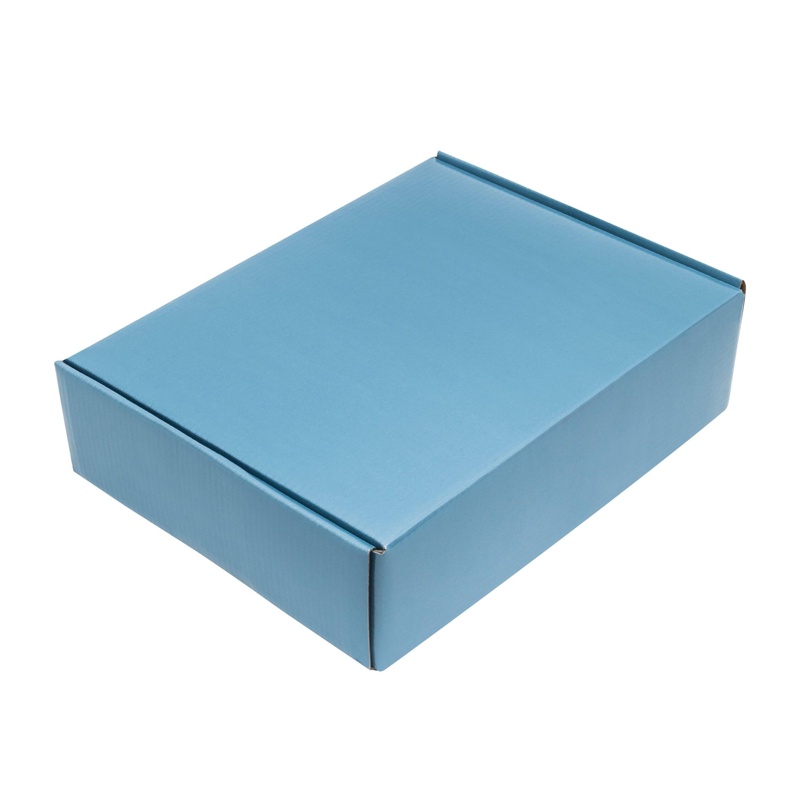 8 x 8 x 2 Inch – 3 ply Sky Blue Mailer Corrugated Packaging Box for eCommerce & Gifts - Image 2