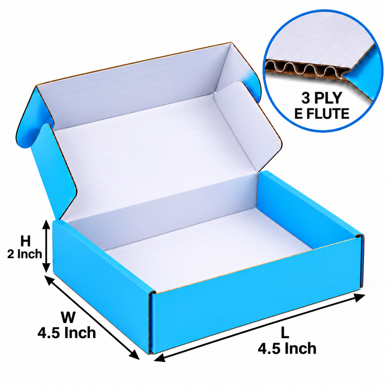 Small Sky Blue Mailer Box for Gifts and eCommerce